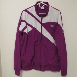 Reebok Jacket Purple and White Size XL Women's